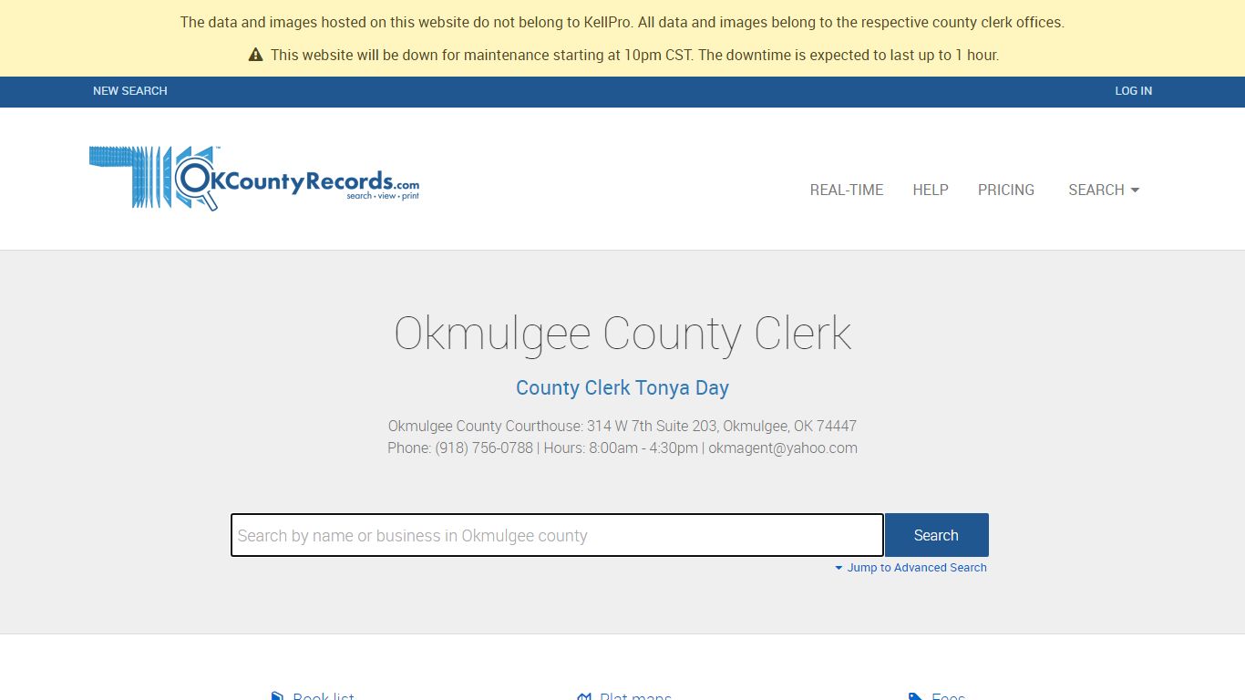 Okmulgee County - County Clerk Public Land Records for ...