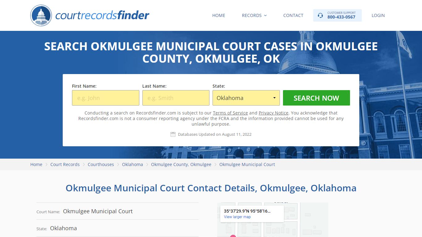 Okmulgee Municipal Court Case Search - Okmulgee County, OK ...